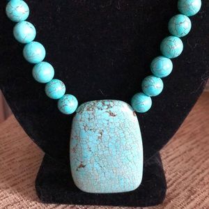 XL Turquoise Pendant Necklace